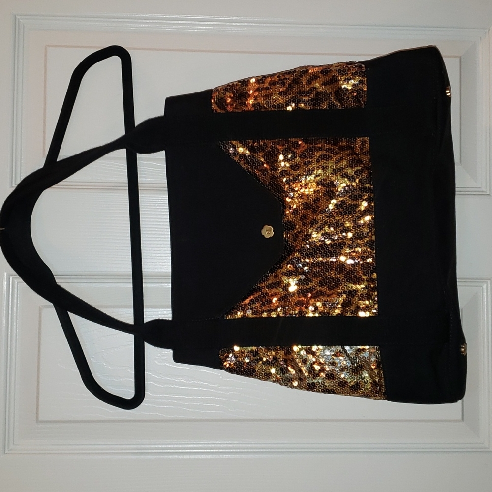 Eric Javits Sequin Leopard Bag